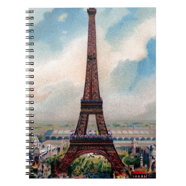 Cuaderno Torre Eiffel Vintage (Frente)