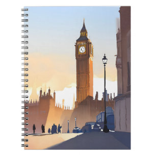 Cuaderno Torre Elizabeth Big Ben Londres Inglaterra Reino