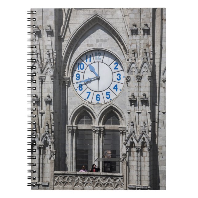 Cuaderno Torres del reloj en la Basílica Nacional, Ecuador (Frente)