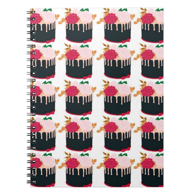 Cuaderno Torta de chocolate Rosa - Gracioso regalo de amant (Frente)