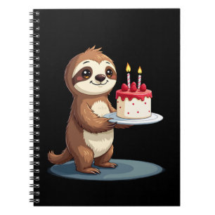Cuaderno Torta de cumpleaños divertida con disfraz de perez