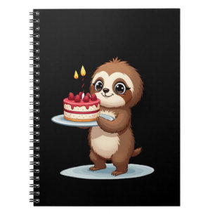 Cuaderno Torta de cumpleaños divertida con disfraz de perez