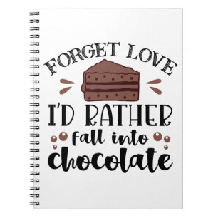 Cuaderno Torta para amantes del chocolate divertidos adicto