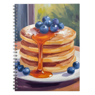 Cuaderno Tortitas de Arándanos   Pintura al Óleo
