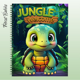 Cuaderno Tortoise Cute Box Turtle Jungle Welcome Animal 🐢