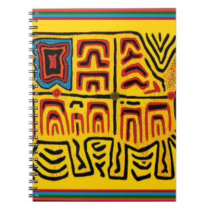 Cuaderno Tortuga caminando tribal Kuna