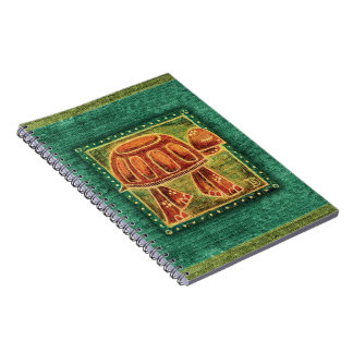 Cuaderno Tortuga de desierto en pastel del aceite