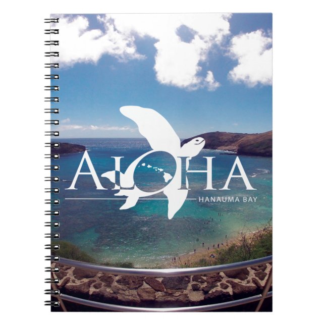 Cuaderno Tortuga de Hawaii Honu de la hawaiana (Frente)