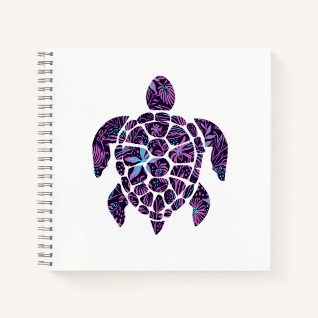Cuaderno Tortuga Floral (Anverso)
