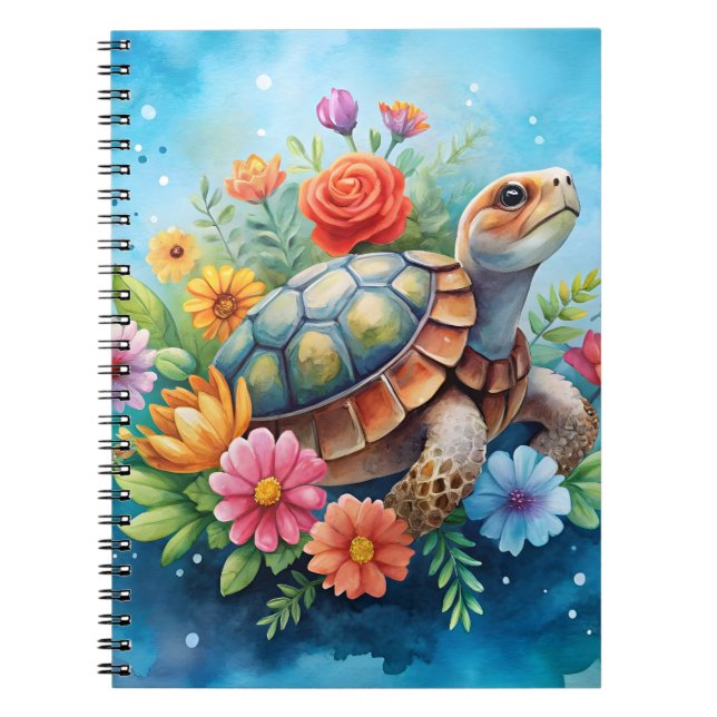 Cuaderno Tortuga floral (Frente)