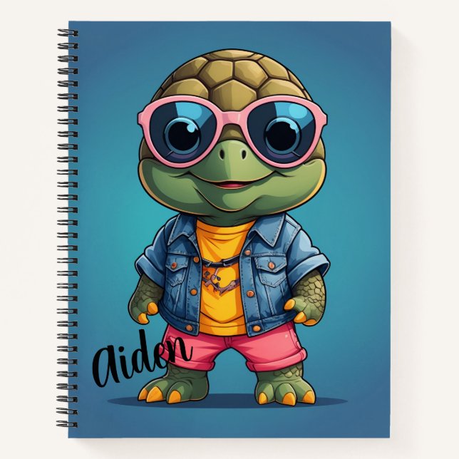 Cuaderno Tortuga Genial Personalizada  (Anverso)