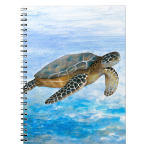 Cuaderno Tortuga marina 1 agua azul