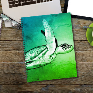 Cuaderno Tortuga Marina Arte Original 