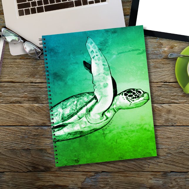 Cuaderno Tortuga Marina Arte Original  (Subido por el creador)