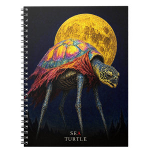 Cuaderno Tortuga marina capa corta gótico Surrealista
