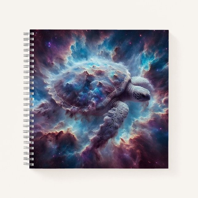 Cuaderno Tortuga marina espacial (Anverso)