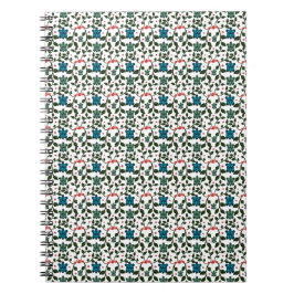 Cuaderno Tortuga Marina Tropical Patrón Floral | Océano Cos