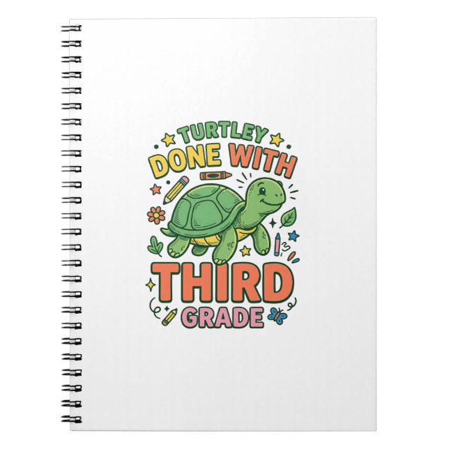 Cuaderno Tortuga Terminada Con Camiseta Escolar De Tortuga  (Frente)