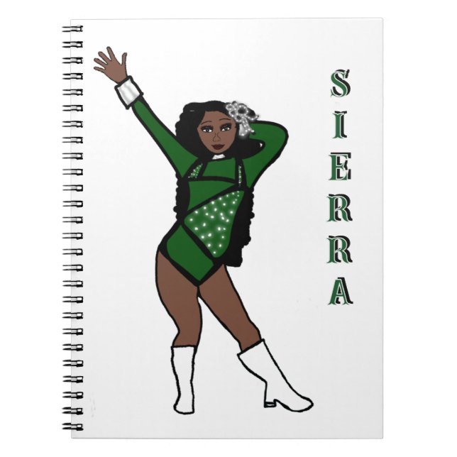 Cuaderno Tortuga Verde con Acento Blanco Majorette (Frente)