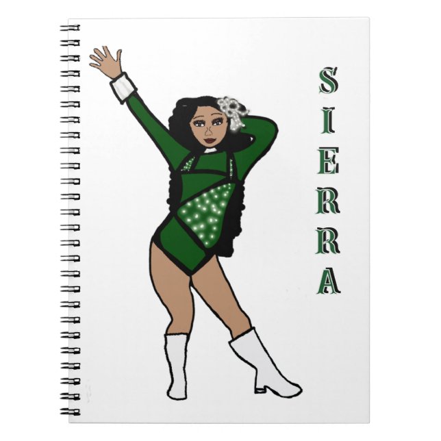 Cuaderno Tortuga Verde con Acento Blanco Majorette (Frente)
