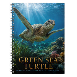 Cuaderno Tortuga Verde Coral ANIMALES