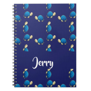Cuaderno tortugas azules