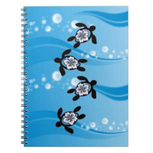 Cuaderno tortugas & hibisco
