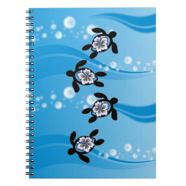 Cuaderno tortugas & hibisco (Frente)