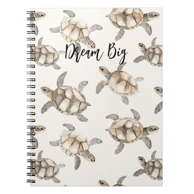 Cuaderno Tortugas Marinas Costa Océano Playa (Frente)