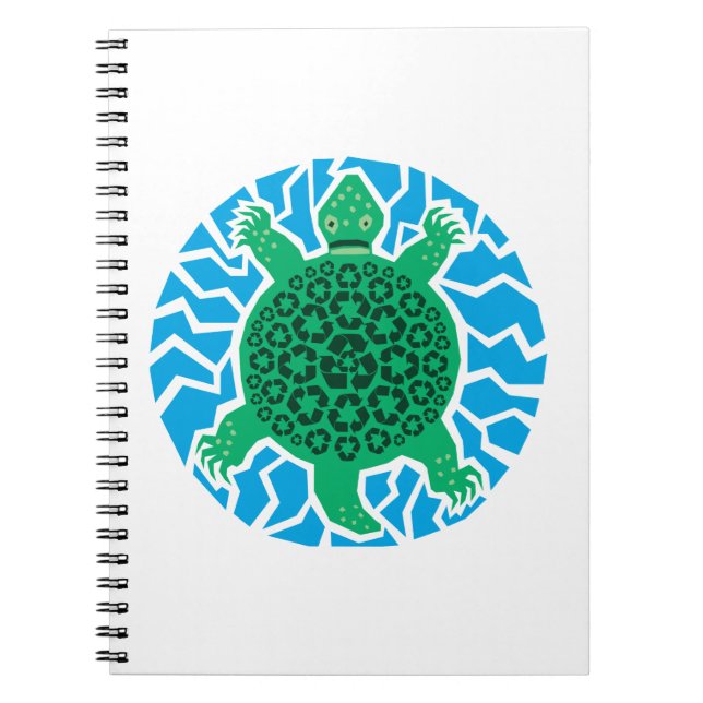 Cuaderno Tortugas marinas, reciclaje (Frente)