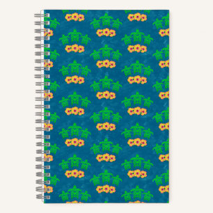 Cuaderno Tortugas verdes tribales honu hawaianas
