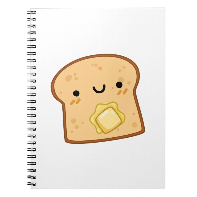 Cuaderno Tosta de mantequilla de Kawaii (Frente)
