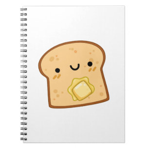 Cuaderno Tosta de mantequilla Kawaii