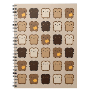 Cuaderno Tostada de Kawaii
