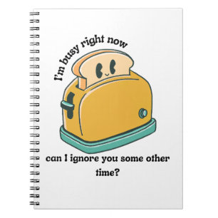 Cuaderno tostada retro sarcástica