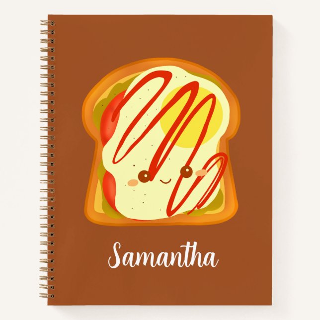 Cuaderno Tostadas De Aguacate Con Huevo Y Tomate (Anverso)