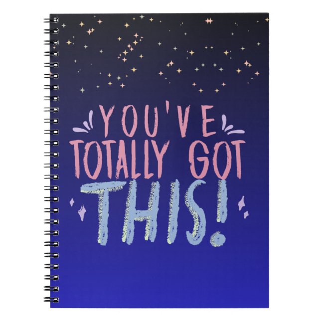 Cuaderno "Totalmente tienes esto" Inspirador (Frente)