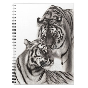 Cuaderno Touch - Pintura de tigre original a mano
