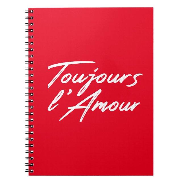 Cuaderno Toujours l'Amour - Amor eterno para boda (Frente)