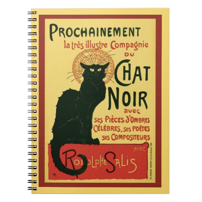Cuaderno Tournée du Chat Noir, Théophile Steinlen (Frente)