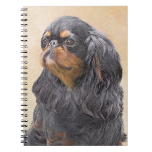 Cuaderno Toy English Spaniel Pintura Original Arte Animal
