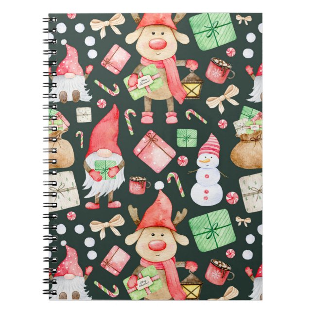 Cuaderno Toy Story Merry Christmas Pattern Moderno (Frente)