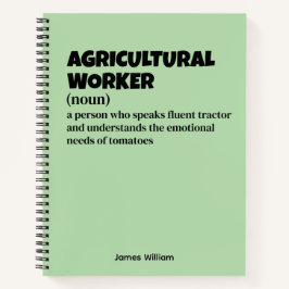 Cuaderno Trabajador agrícola - Humor de oficina y campo