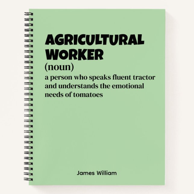 Cuaderno Trabajador agrícola - Humor de oficina y campo (Anverso)