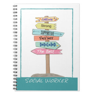 Cuaderno Trabajador Social Agradecimiento Gracias Cuidadoso