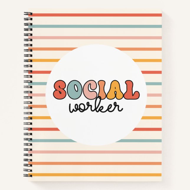 Cuaderno Trabajador social retro (Anverso)