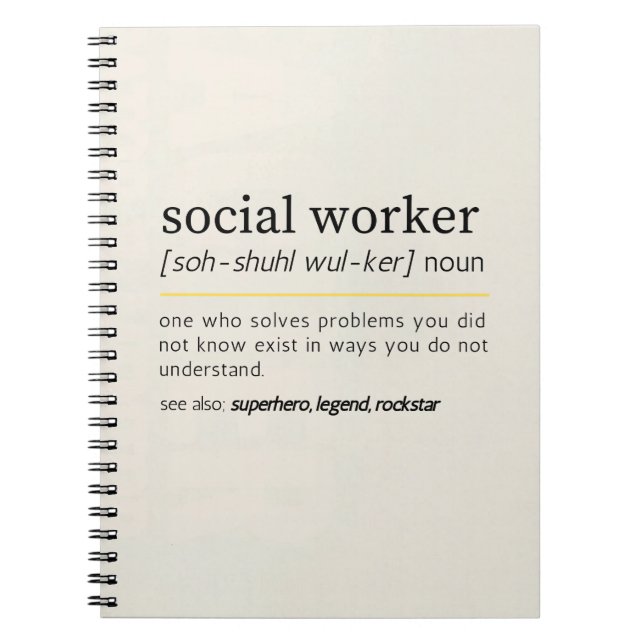 Cuaderno Trabajador Social sustantivo (Frente)