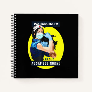 Cuaderno Trabajadora de primera línea orgullosa asamés Rosi