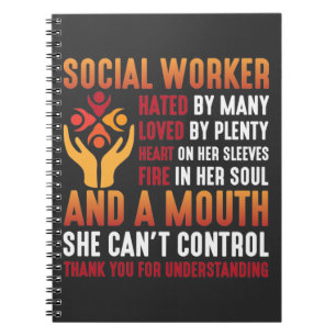 Cuaderno Trabajadora social Educadora Chica de Trabajo Soci