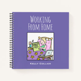 Cuaderno Trabajar desde su hogar, con nombre